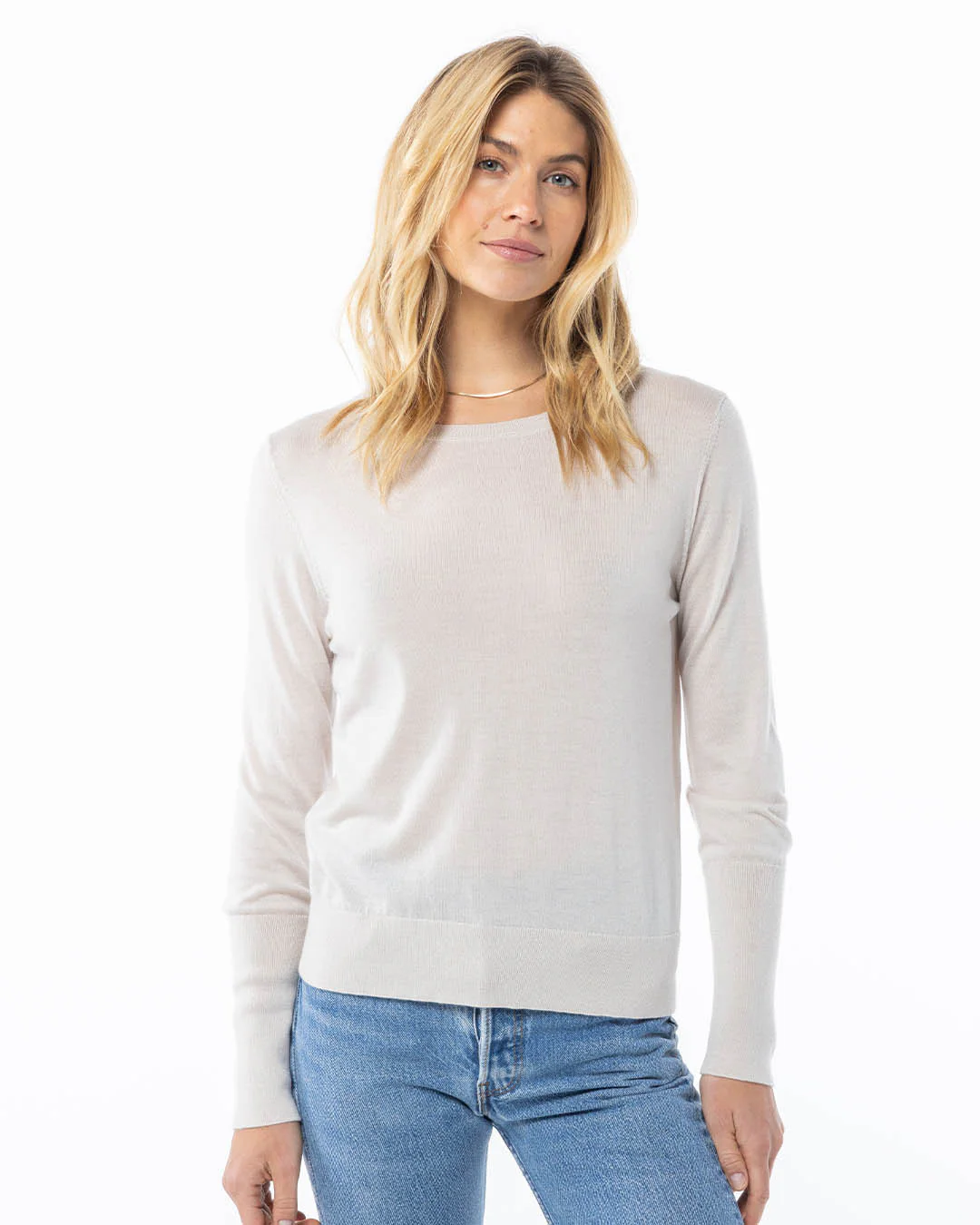 Worsted Cashmere Long Sleeve Tee - Image 2
